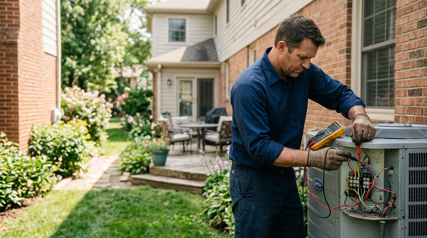 HVAC technician working near Williston, FL